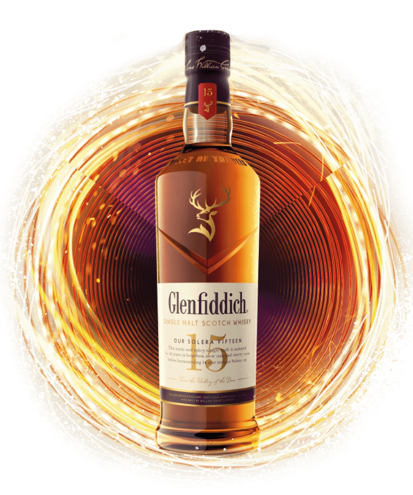 Butelka 15 letniego Glenfiddich