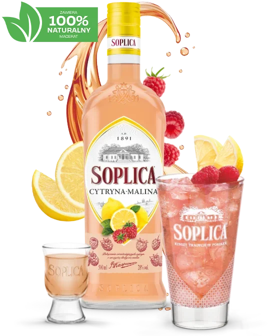 Butelka Soplicy Cytryna - Malina
