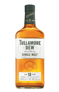 Butelka 18 letniej Tullamore D.E.W. Single Malt